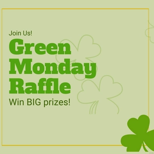 Green Monday Invitation Background