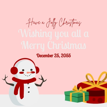 Free Christmas Instagram post Template to Edit Online
