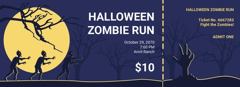 Halloween Event Ticket Template