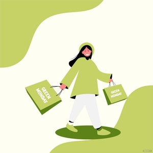 Happy Green Monday Vector