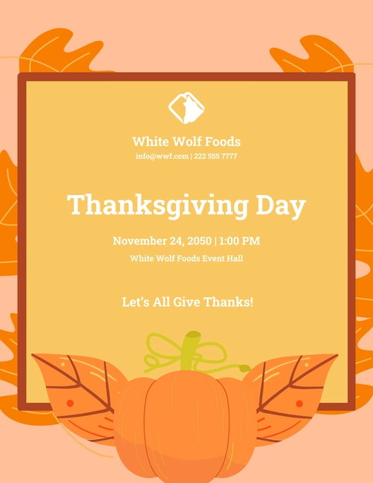 Thanksgiving Day Flyer