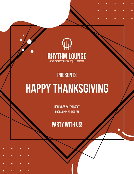 Thanksgiving Day Mockup Flyer