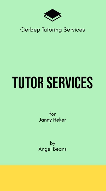 Free Tutor Services Mobile Presentation Template to Edit Online
