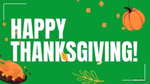 Thanksgiving Day Green Background
