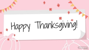 Thanksgiving Day Pink Background