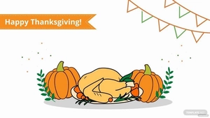 Thanksgiving Day White Background