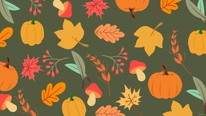 Green Fall Background