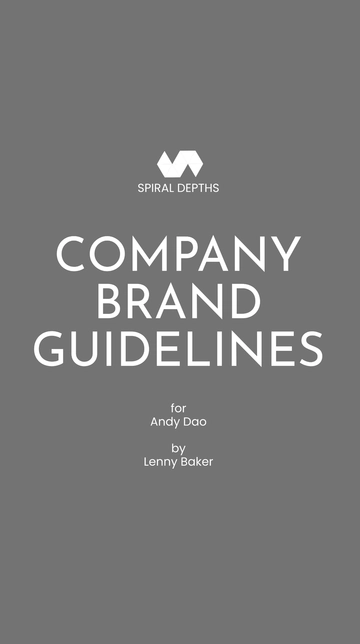 Free Brand Guideline Business Mobile Presentation Template to Edit Online