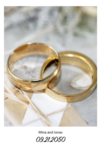 Polaroid Photo Save The Date Template