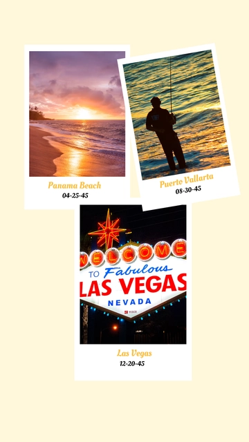 Free Polaroid Vacation Collage Photo Template to Edit Online
