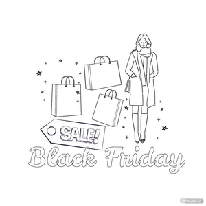 Cute Black Friday Drawing