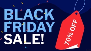 Black Friday Blue Background