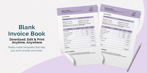 Blank Invoice Book Template
