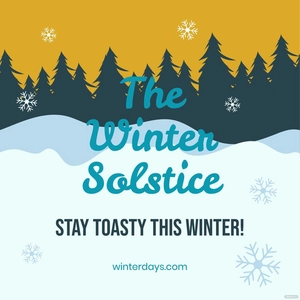 Winter Solstice Poster Vector