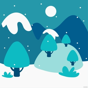 Winter Solstice Cartoon Vector