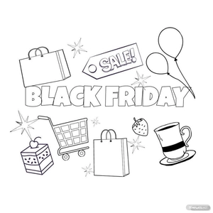 Black Friday Color Drawing