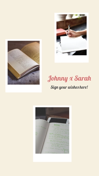 Polaroid Guest Book Sign Template