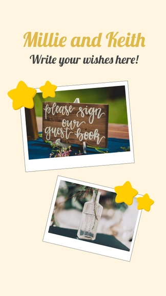 Polaroid Guestbook Sign Template