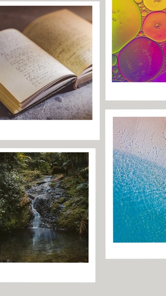 Modern Polaroid Collage Template
