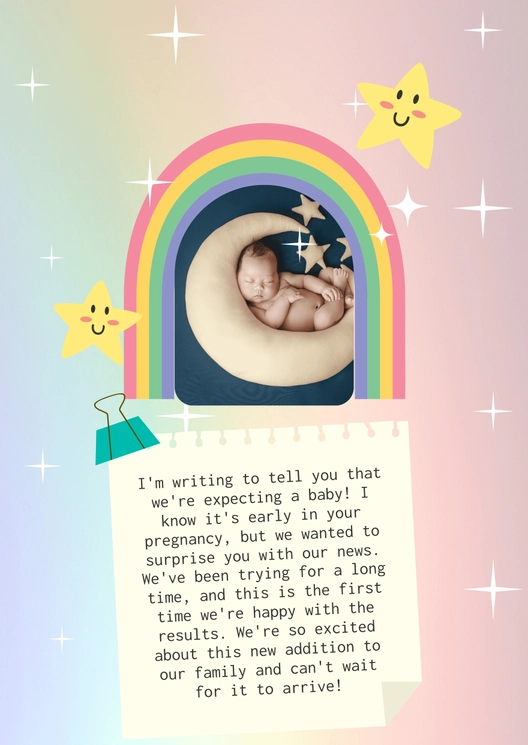 Rainbow Baby Announcement
