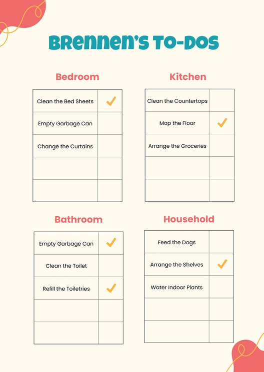 Teenager Responsibility Chart Teenager Responsibility Chart