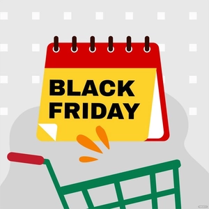 Black Friday Calendar Vector