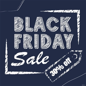 Black Friday Chalk Design Vector