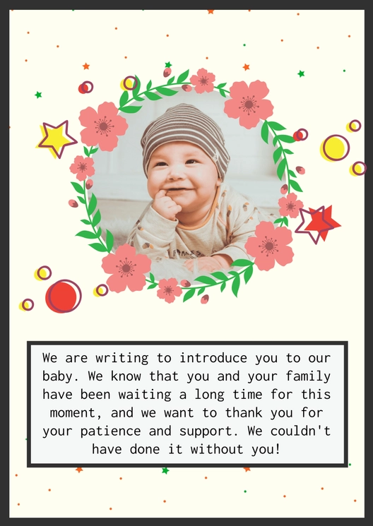 Welcome Baby Announcement