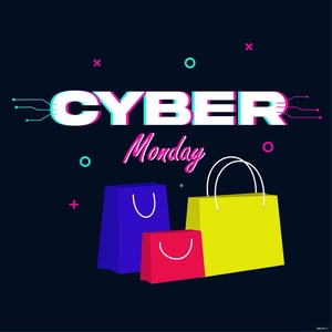 Cyber Monday Flat Design Vector