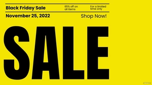 Black Friday Yellow Background