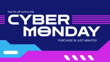 Free Cyber Monday Flyer Background Template to Edit Online