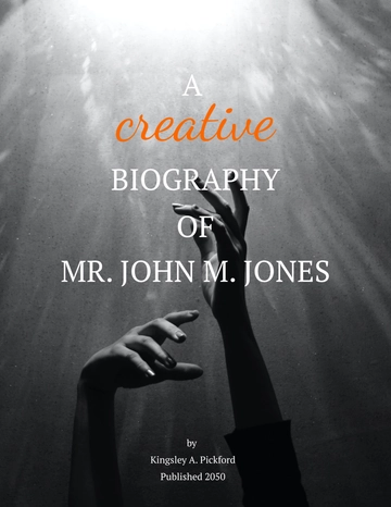 Free Creative Biography  Template to Edit Online