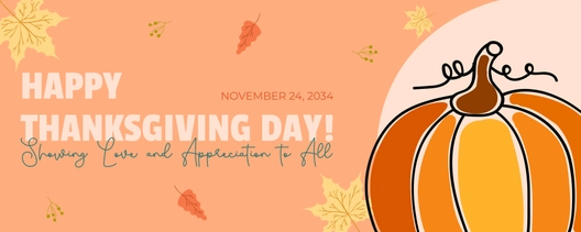 Thanksgiving Day Flex Banner