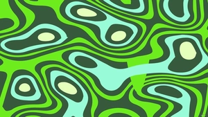 Trippy Green Background