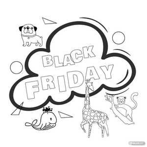 Kids Black Friday Drawing