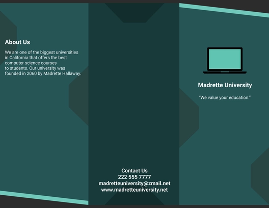 Computer Education Brochure