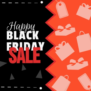 Free Happy Black Friday Clipart Template to Edit Online