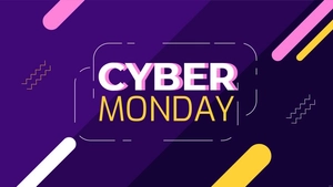 Cyber Monday Cartoon Background
