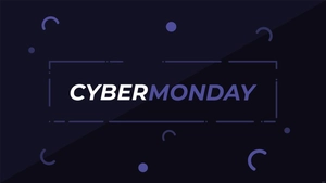 Cyber Monday Dark Background