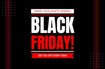 Free Black Friday Banner Template to Edit Online