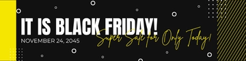 Free Black Friday Linkedin Banner Template to Edit Online