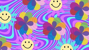 Trippy Flower Background