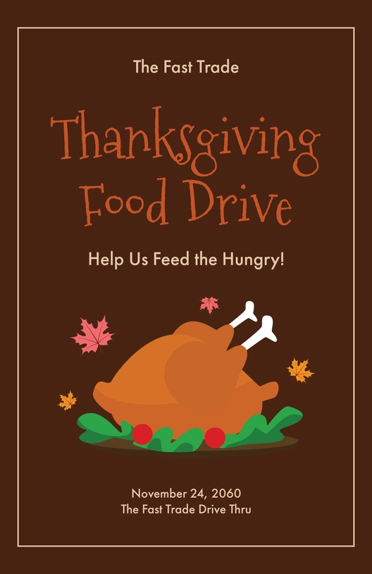 Thanksgiving Day Event Poster