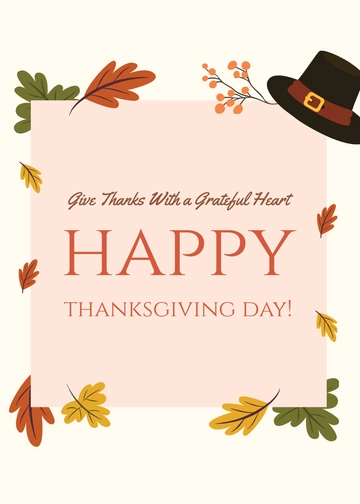 Free Thanksgiving Day Greeting Card Template to Edit Online