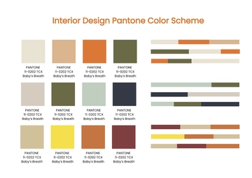 Free Pantone Color Scheme Color Chart Template to Edit Online
