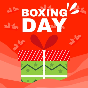 Free Boxing Day Clipart Template to Edit Online