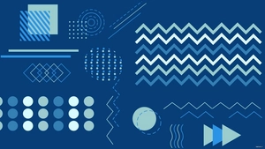 Blue Geometric Background