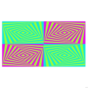 Trippy Border White Background