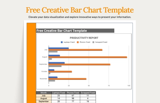 Creative Bar Chart Template