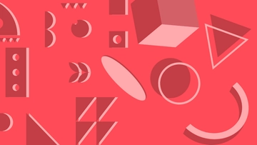 Free Red Geometric Background Template to Edit Online